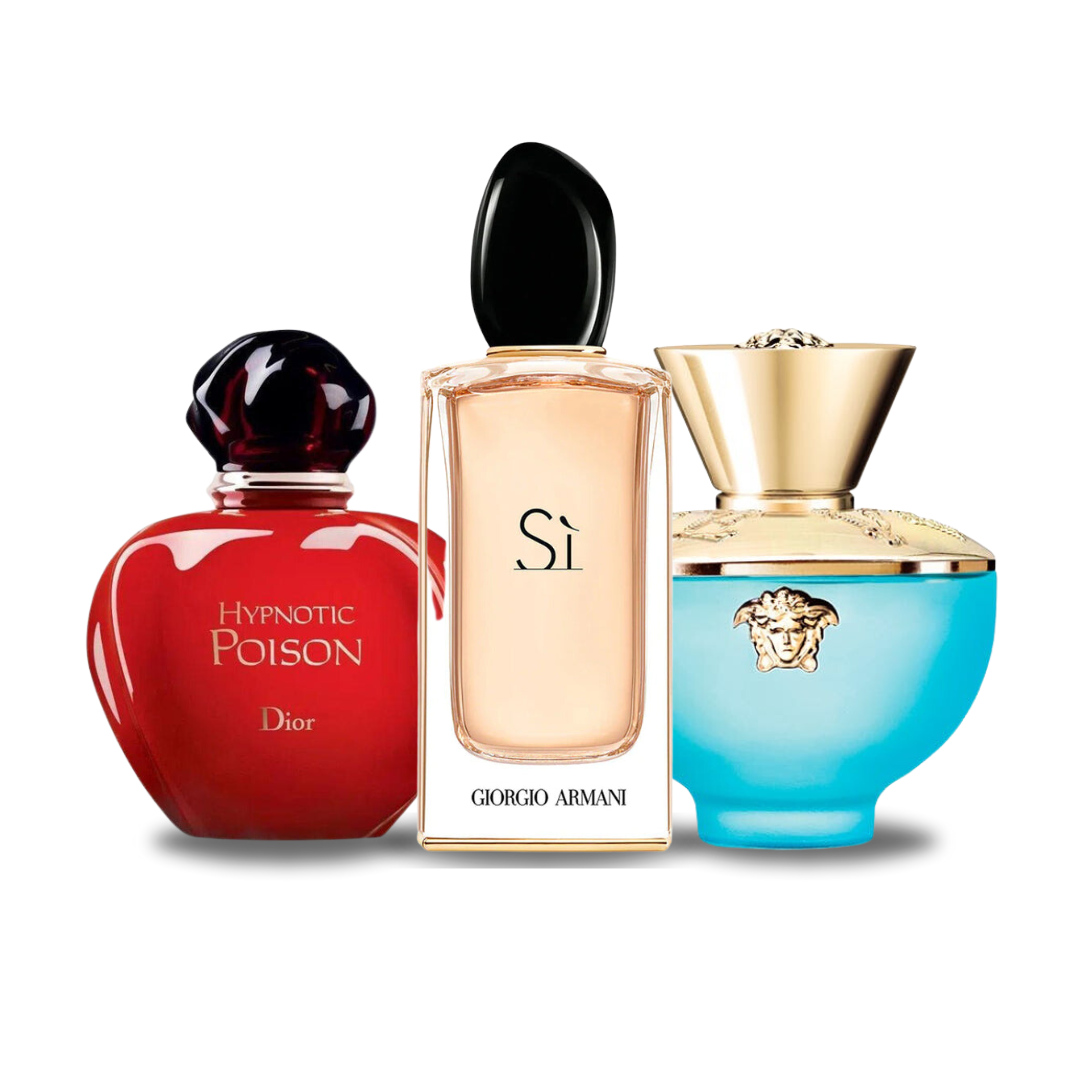 Combinatie van 3 geuren HYPNOTIC POISON, SÌ and DYLAN TURQUOISE 100 ml