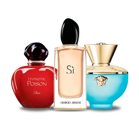 Combinatie van 3 geuren HYPNOTIC POISON, SÌ and DYLAN TURQUOISE 100 ml